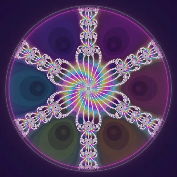 Hex Newton Fractal — AI-assisted psychedelic artwork by Dacwoo