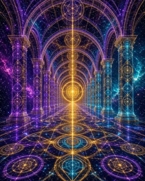 Metatron Cathedral — AI-assisted psychedelic artwork by Dacwoo