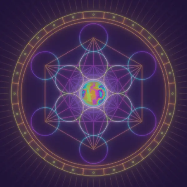 Metatrons Liquid Core — AI-assisted psychedelic artwork by Dacwoo