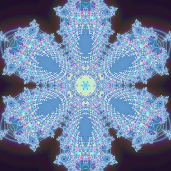 Six Fold Julia Rose — AI-assisted psychedelic artwork by Dacwoo